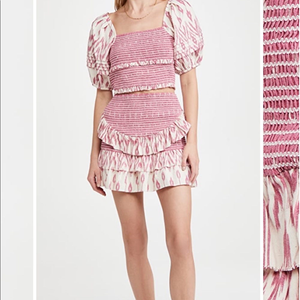 Saylor Keka Crop Top & Skirt Set size XS NWT